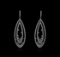 14KT White Gold 4.66 ctw Diamond Earrings