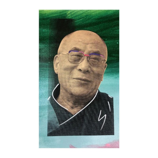 Dali Lama by Steve Kaufman (1960-2010)