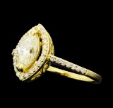 1.16 ctw Diamond Ring - 14KT Yellow Gold