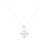 1.64 ctw Diamond Pendant And Chain - 14-18KT White Gold