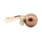 0.30 ctw Diamond and Chocolate Pearl Ring - 14KT Rose Gold