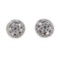 0.59 ctw Diamond Earrings With Earring Jackets - 14KT White Gold