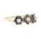 1.05 ctw Sapphire and Diamond Ring - 14KT Yellow Gold