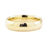 6mm Mens' Half Dome Polished Band - 14KT Yellow Gold