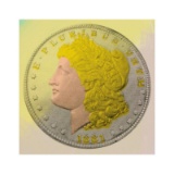 1881 Morgan Dollar by Steve Kaufman (1960-2010)