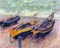 Claude Monet - Dock of Etretat (Three Fishing Boats)
