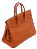 Hermes Brown Togo Leather Birkin 25 cm Handbag