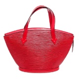Louis Vuitton Red Epi Leather St Jacques PM Shoulder Bag
