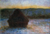 Claude Monet - Haylofts Thaw, Sunset