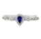 3.97 ctw Tanzanite and Diamond Bracelet - 18KT White Gold