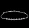 0.51 ctw Diamond Bracelet - 14KT White Gold