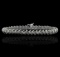 14KT White Gold 3.37 ctw Diamond Tennis Bracelet