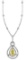 18k Two Tone Gold 0.61CTW Diamond Pendant, (VS1 /VS1-SI1/G-H)