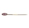 Purple Crystal Stick Pin - Yellow Gold Plated