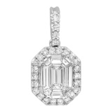 14k Gold 0.69CTW Diamond Pendant, (VS2-SI1/G-H)