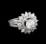 2.40 ctw Diamond Ring - 14KT White Gold