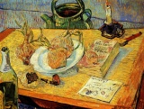 Van Gogh - Still Life Drawing Board Pipe Onions And Sealing-Wax