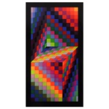 Axo-77 by Vasarely (1908-1997)