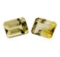 27.63 ctw.Natural Emerald Cut Citrine Quartz Parcel of Two