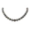 0.44 ctw Diamond and Tahitian Pearl Necklace