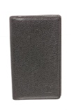 Louis Vuitton Black Taiga Leather Checkbook Cover Wallet