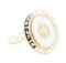 Inlaid Mother of Pearl Ring - 14KT Yellow Gold