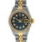 Rolex Ladies 2 Tone Tahitian MOP Diamond Oyster Perpetual Datejust Wristwatch