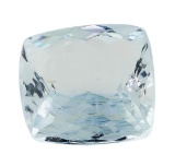 3.58 ct.Natural Square Cushion Cut Aquamarine