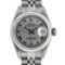 Rolex Ladies Stainless Steel Slate Grey Roman 26MM Oyster Perpetual Datejust