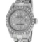 Rolex Ladies Stainless Steel Slate Grey Diamond 26MM Datejust Wristwatch