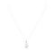 0.03 ctw Diamond and Silver Pearl Infinity Motif Pendant with Chain - 10KT White