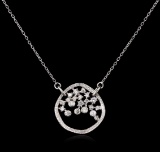 0.34 ctw Diamond Necklace - 14KT White Gold