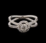 1.05 ctw Diamond Ring - 14KT White Gold