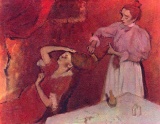 Edgar Degas - Combing Hair