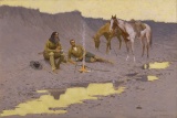 Frederic Sackrider Remington  - A New Year on the Cimarron