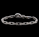 14KT White Gold 0.72 ctw Diamond Bracelet