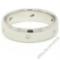 Men's Jeff Cooper Platinum 0.12 ctw Round Diamond 5.8mm Beveled Band Ring