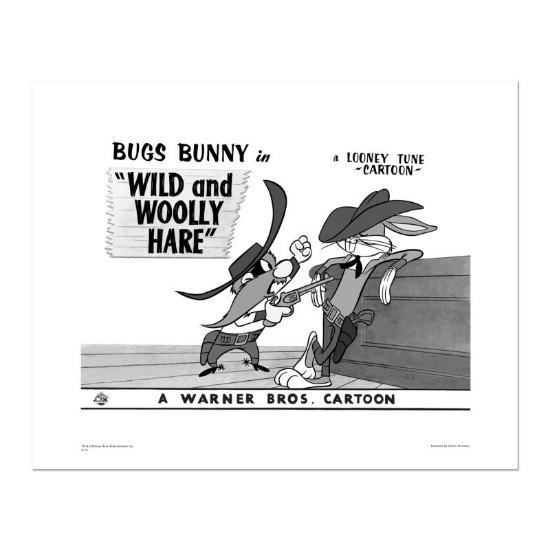 "Wild and Wooly, Bugs Fence" Numbered Limited Edition Giclee from Warner Bros. w