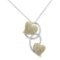 18k Two Tone Gold 0.80 ctw Diamond Pendant, (SI1-SI2/G-H)