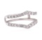 0.90 ctw Diamond Ring Guard - 14KT White Gold