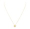 0.03 ctw Diamond and Pearl Cross Pendant with Chain - 14KT and 18KT Yellow Gold