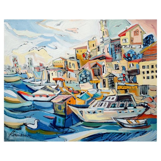 Natalie Rozenbaum, "Between The Lines" Limited Edition on Canvas, Numbered and H