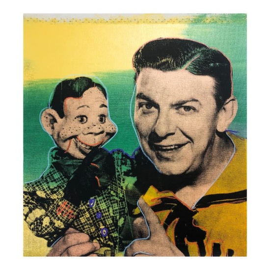 Steve Kaufman (1960-2010), "Howdy Doody" Hand Signed and Numbered Limited Editio