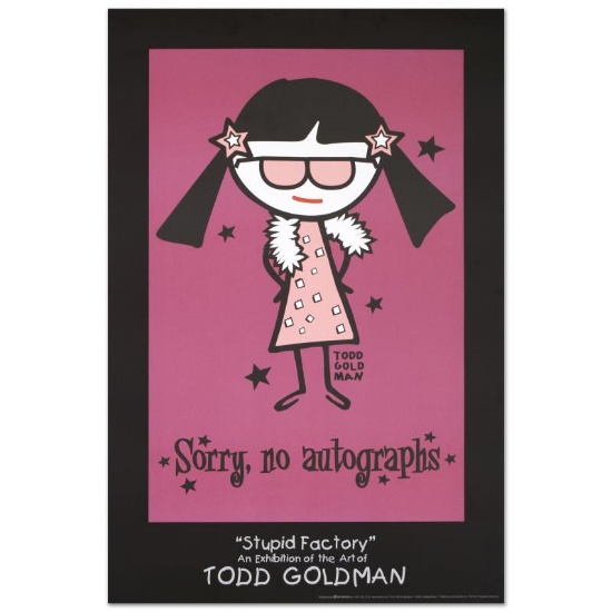 "Sorry, No Autographs" Collectible Lithograph (24" x 36") by Renowned Pop Artist