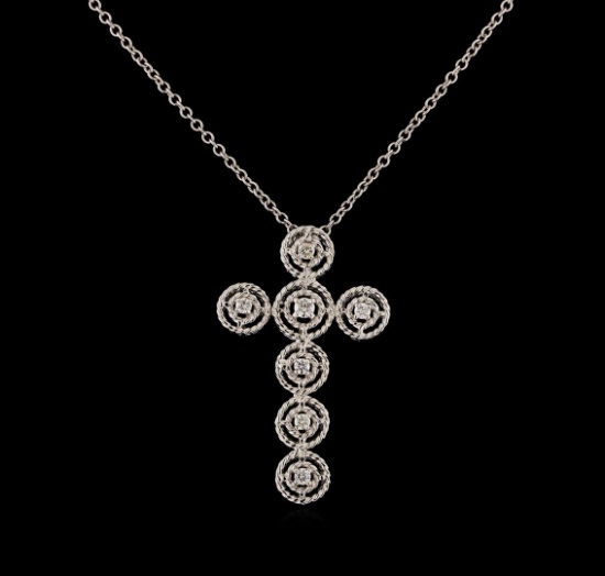 0.28 ctw Diamond Pendant With Chain