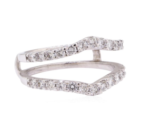 0.90 ctw Diamond Ring Guard - 14KT White Gold