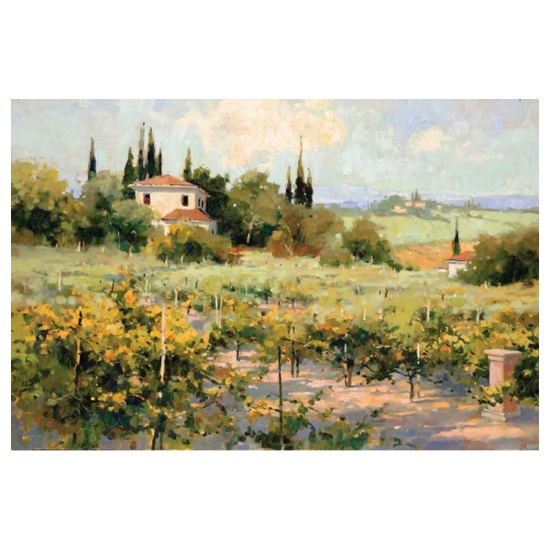 Marilyn Simandle, "The Vineyard" Limited Edition on Canvas, Numbered and Hand Si