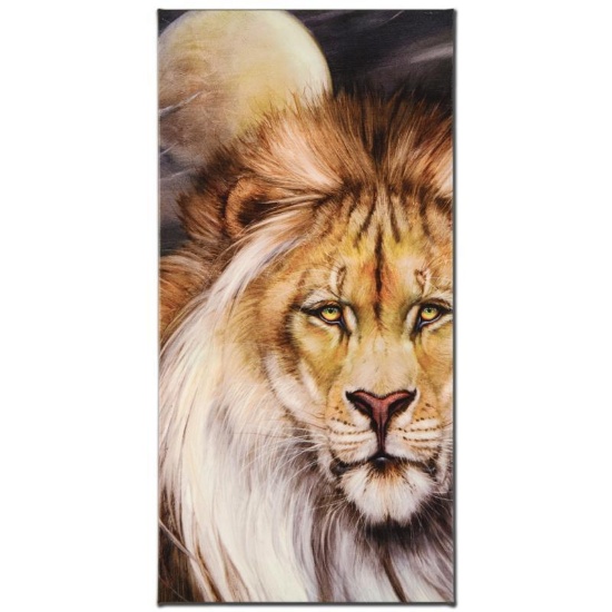"Leo Moon" Limited Edition Giclee on Canvas by Martin Katon, Numbered and Hand S