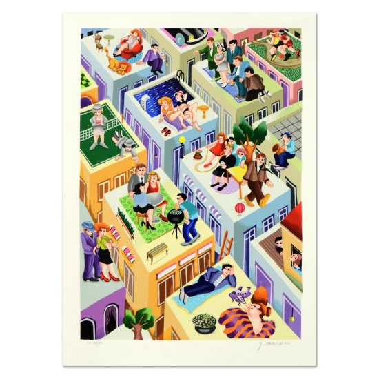 Yuval Mahler, "Escaping the Fire" Limited Edition Serigraph, Numbered and Hand S