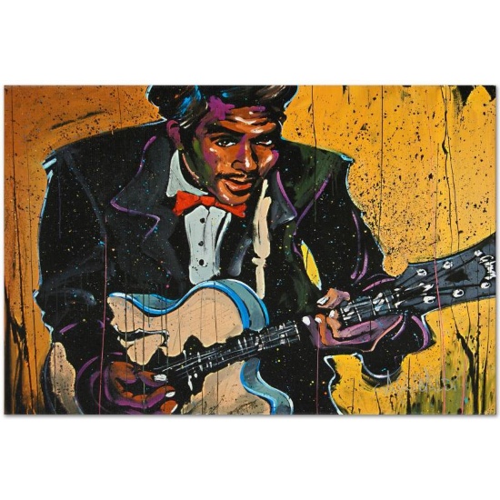 "Chuck Berry (Chuck)" Limited Edition Giclee on Canvas by David Garibaldi, Numbe